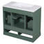 Meuble-lavabo autoportant en MDF de 91 cm (36 po) en bois massif, lavabo simple, étagère réglable, séparateur de tiroir multifonctionnel et accessoires de quincaillerie complets-1664862094