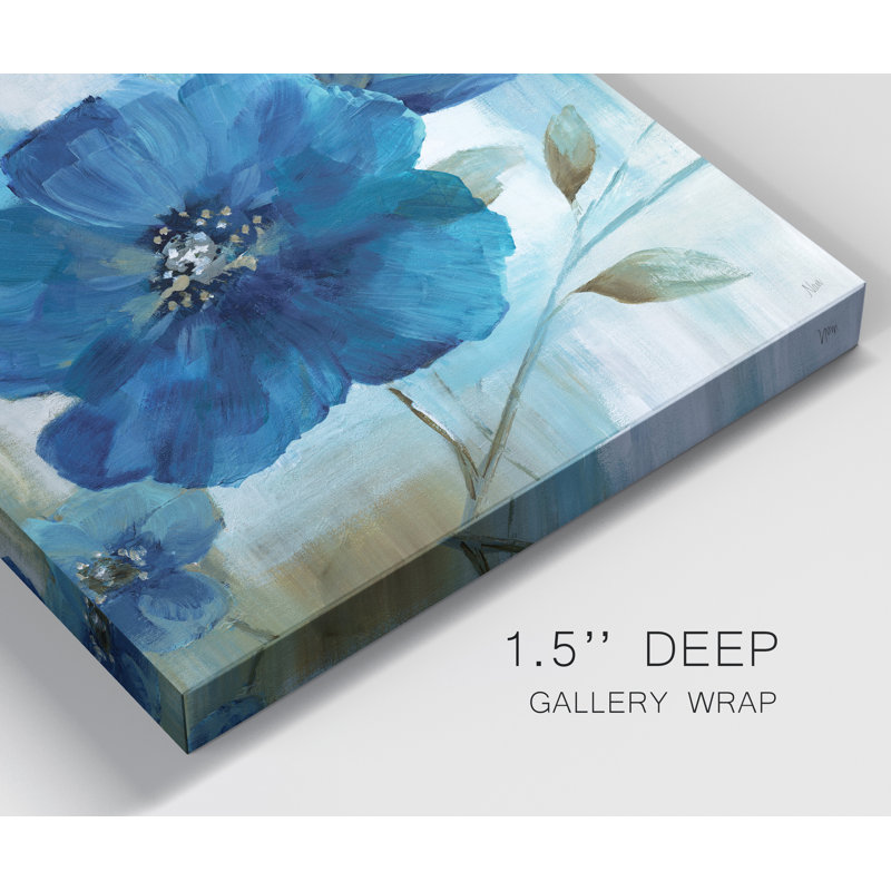 Blue Mood - Reproduction d'art sur toile tendue, H 24 po x l 24 po x P 1 po