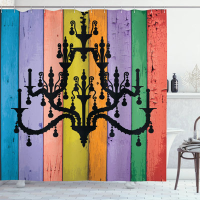Shower Curtain with Hooks Included