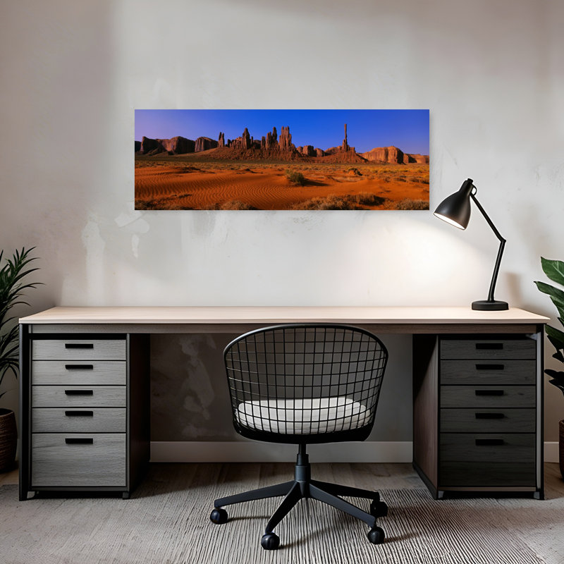 Monument Valley National Park Arizona USA by J Sohm/VOA LLC - Wrapped Canvas Panoramic Print, 30.48 cm H x 91.44 cm W