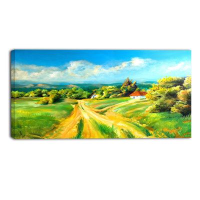 «Color of Summer Landscape», reproduction sur toile tendue