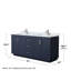 Meuble-lavabo double autoportant 72 po avec plateau en marbre Miranda-2121438250-2121438255