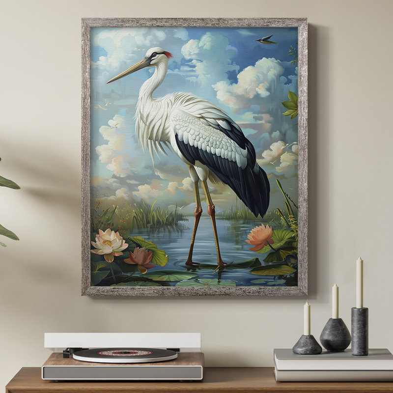 ANIMALS Series CI, reproduction encadrée - bois massif, H 21 po x l 17 po
