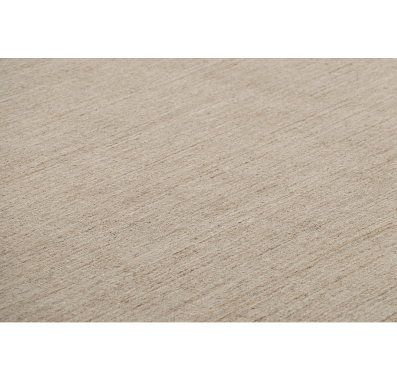 Textural Hand Knotted Wool Striped Area Rug
