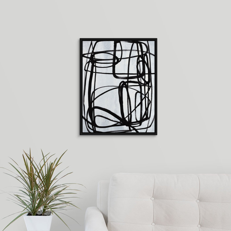 « unbreakable combat », peinture sur toile, H 21,7 po x l 17,7 po x P 1,75 po, Cadre flottant noir