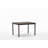 Bushman Solid Wood Top Metal Base Dining Table-580017135-580017129