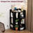 3-Tier Corner Cabinet Storage with USB Ports and Outlets,Corner Cube Storage Organizer for Small Spaces,Retro-533848617