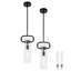 Mini-luminaire suspendu moderne 2 lumières Yashal-573783283-573783284