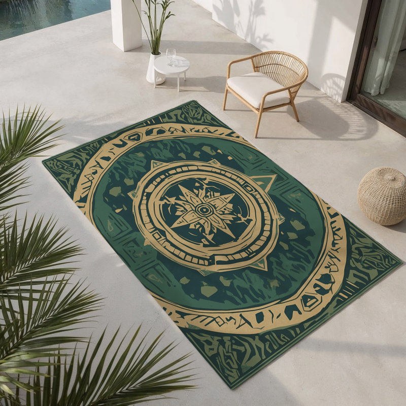 Tapis intérieur et extérieur Orb Of Wisdom, Rectangle 4pi x 6 pi