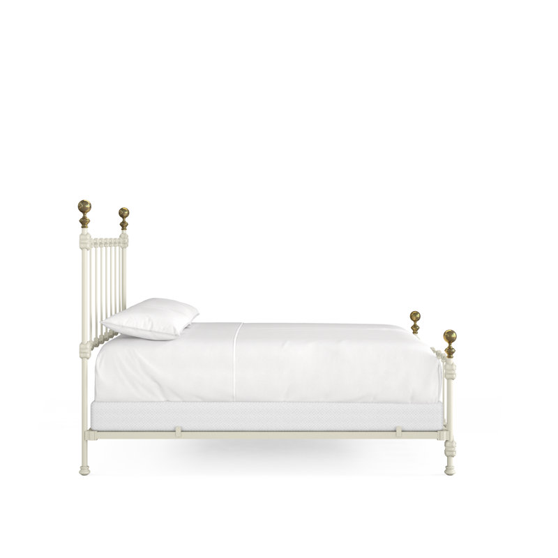 151 Palatial Bed | Complete Standard, Gloss Off-White, Queen