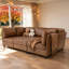 Canapé d'angle modulaire, canapé sectionnel moderne sans accoudoirs en tissu, disponible en deux tailles assemblées, modules configurables et pouf convertible.-977929748