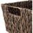 Set Of 4 Water Hyacinth Storage Baskets With Handles - Natural, Woven Rectangular Storage Bins For Shelves, Blankets, Laundry Organization-1954341048