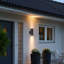 Lanterne murale d'extérieur noir mat à 2 ampoules H 11,97 po Oliy