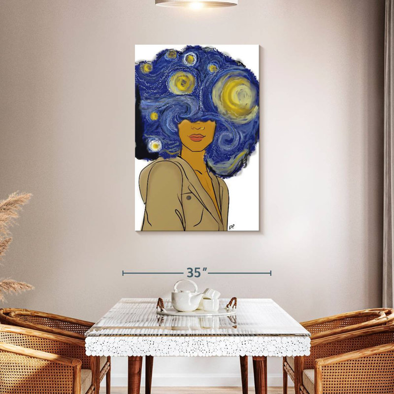 Shrineworth Afro Starry Night, H 45 po x l 30 po
