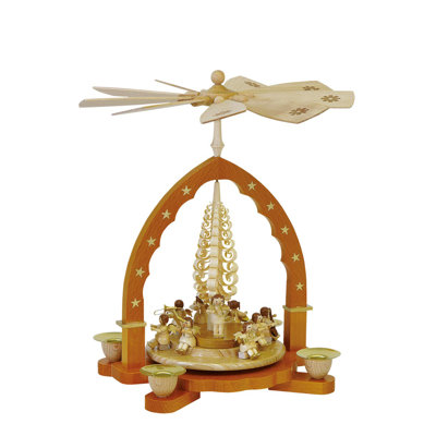 Pyramide en bois richard glaesser ange musiciens