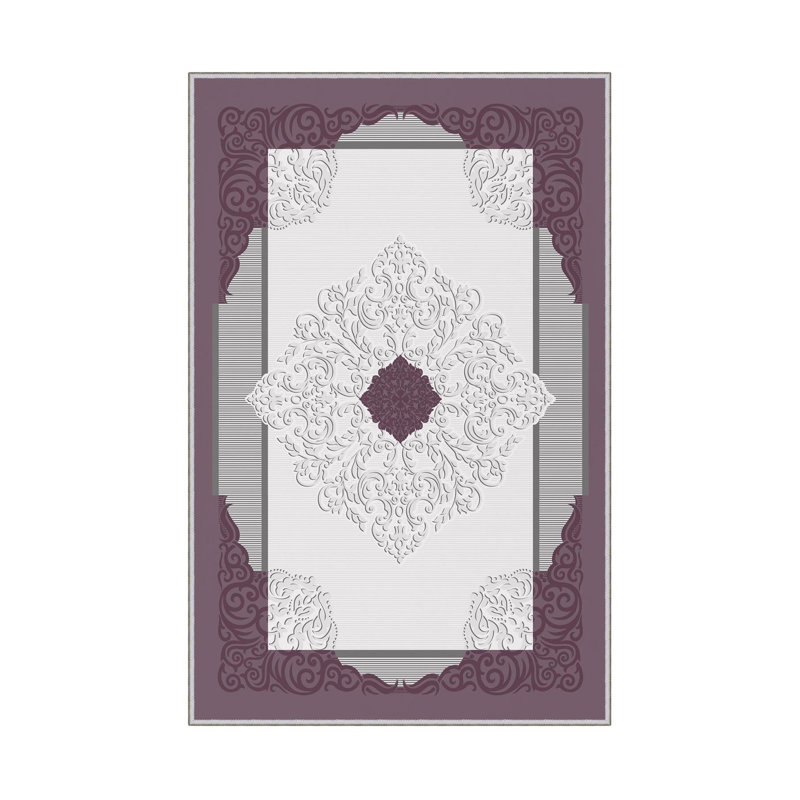 Antibacterial Hall Carpet, 3.3 x 9.8 ft, 100% Polyester, 650 g/m² | Non-Slip PVC Underside, 0.3 in Pile Height | Woven with 3D Digital Printing, Machine Washable, Durable & Stylish for Home Decor