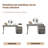 Makeup Vanity with Light mirror,4 drawers