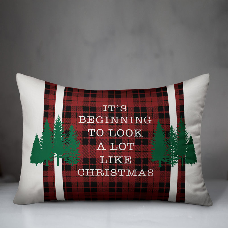 Plaid Throw Pillow