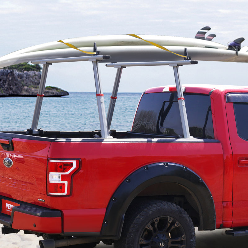 71'' Aluminum Adjustable Truck Bed Rack with C-Clamps