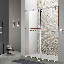 Porte de douche coulissante simple l 60 po x H 76 po | Verre trempé | Entièrement sans cadre