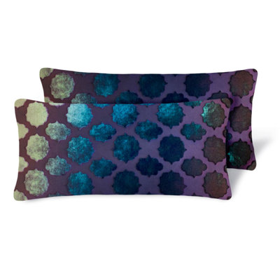 Mod Fretwork Mini Rectangle Pillow Cover & Insert