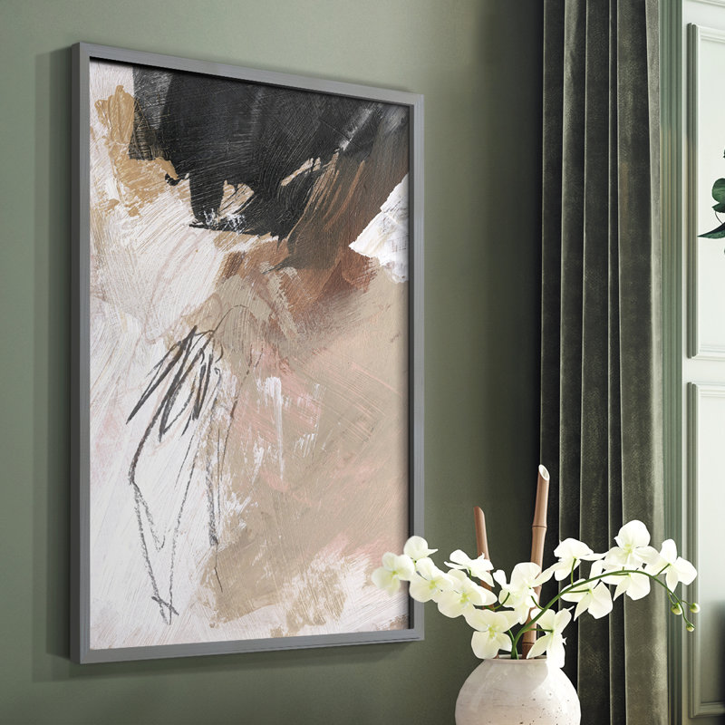 «Neutre non blanchi», reproduction encadrée VI, H 10 po x l 8 po, Gris