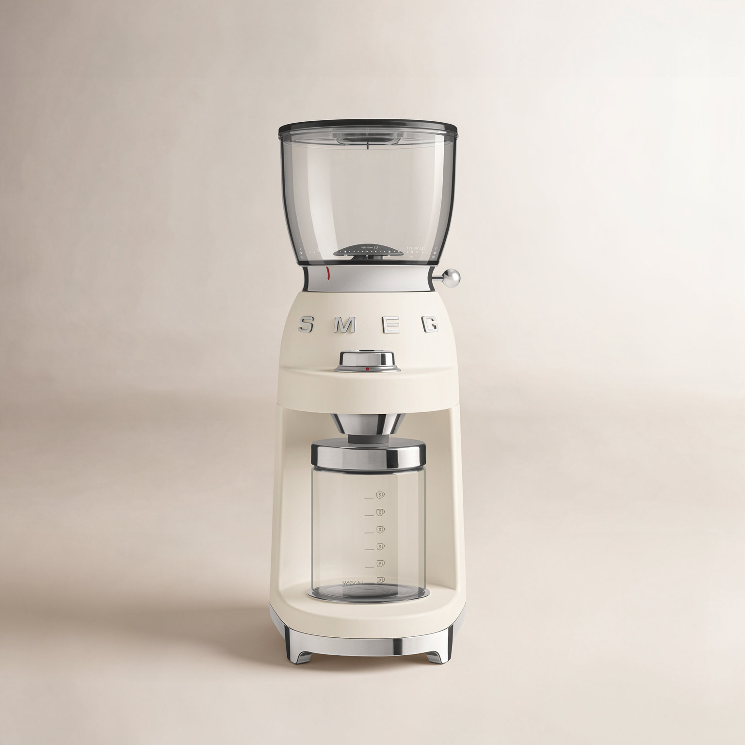 SMEG 50's Retro Style Coffee Grinder, Cream