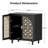 29.84" Black Bohemian Carved Storage Cabinet-561736872