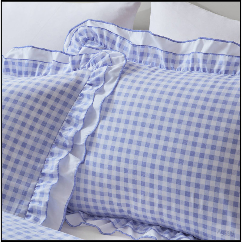 3-Piece Twin/Twin XL Comforter Set, Blue Gingham