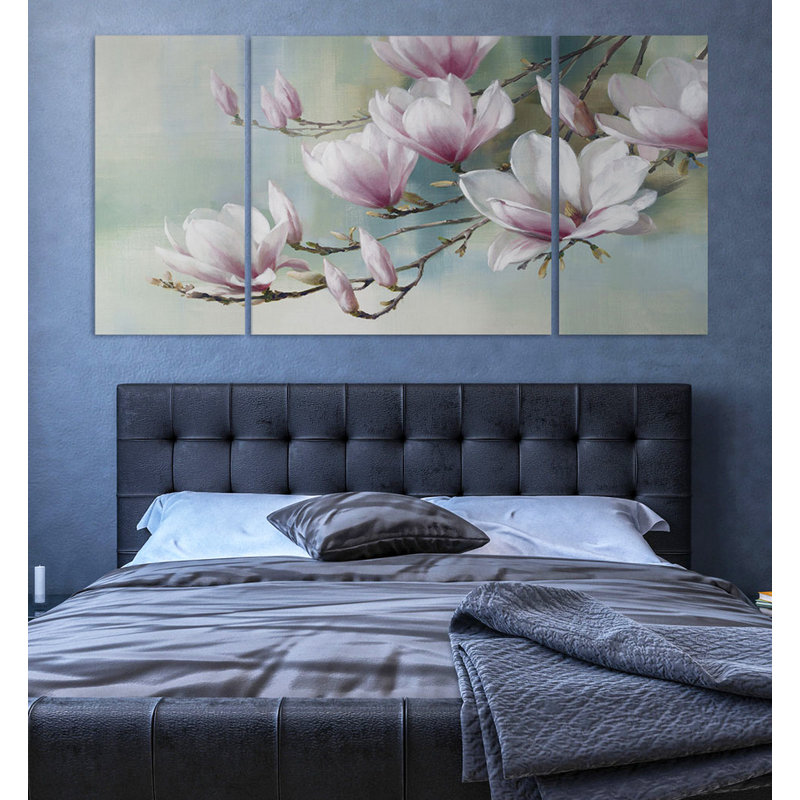 «Magnolia Morning», reproduction d'art sur toile, H 24 po x l 48 po x P 1,5 po
