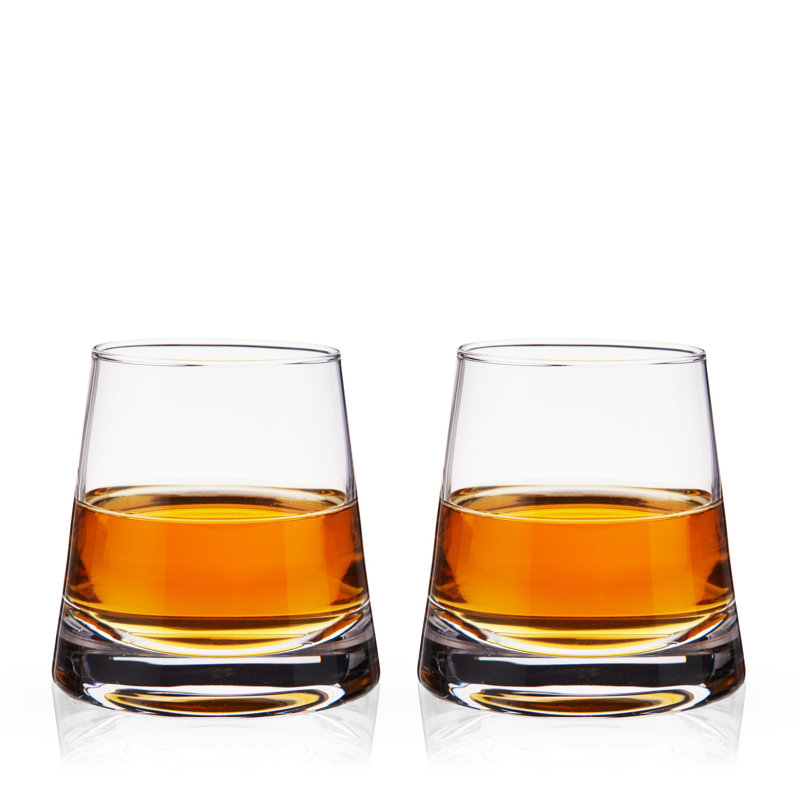 Ensemble de 2 verres à whisky en cristal Burke