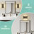 2-pack 15.7" Modern Led Outdoor Wall Lights | 24w Black Outdoor Sconces, Waterproof Acrylic Fixtures.-1332496149