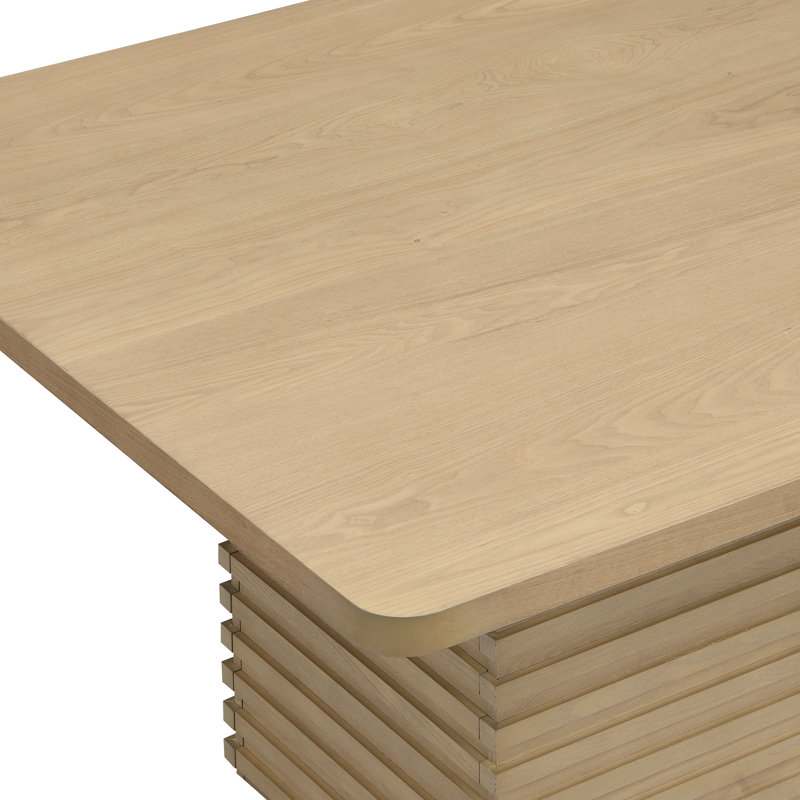 Table de salle à manger Liora, Frêne clair, 45 po x l 45 po x P 30 po