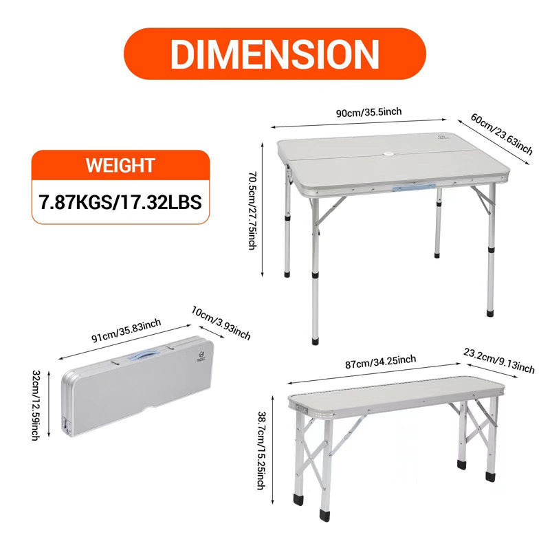 Paulmino 4 - Person Patio Dining Set with Rectangular Table