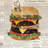 Vintage Double Cheeseburger Canvas | Brown Kitchen Decor
