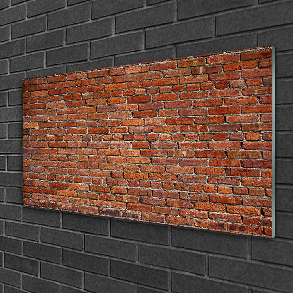 Glasbild Bricks