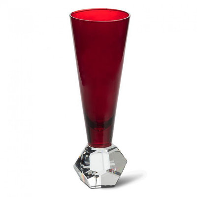 Flute With Crystal Base Glass