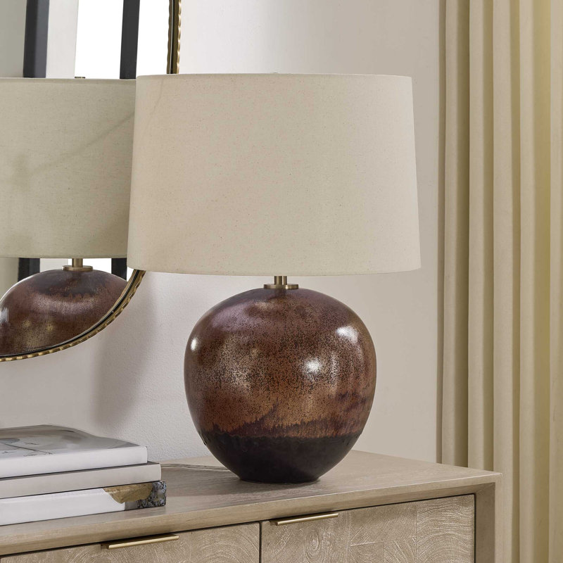 Uttermost Brownell Rust Brown Table Lamp