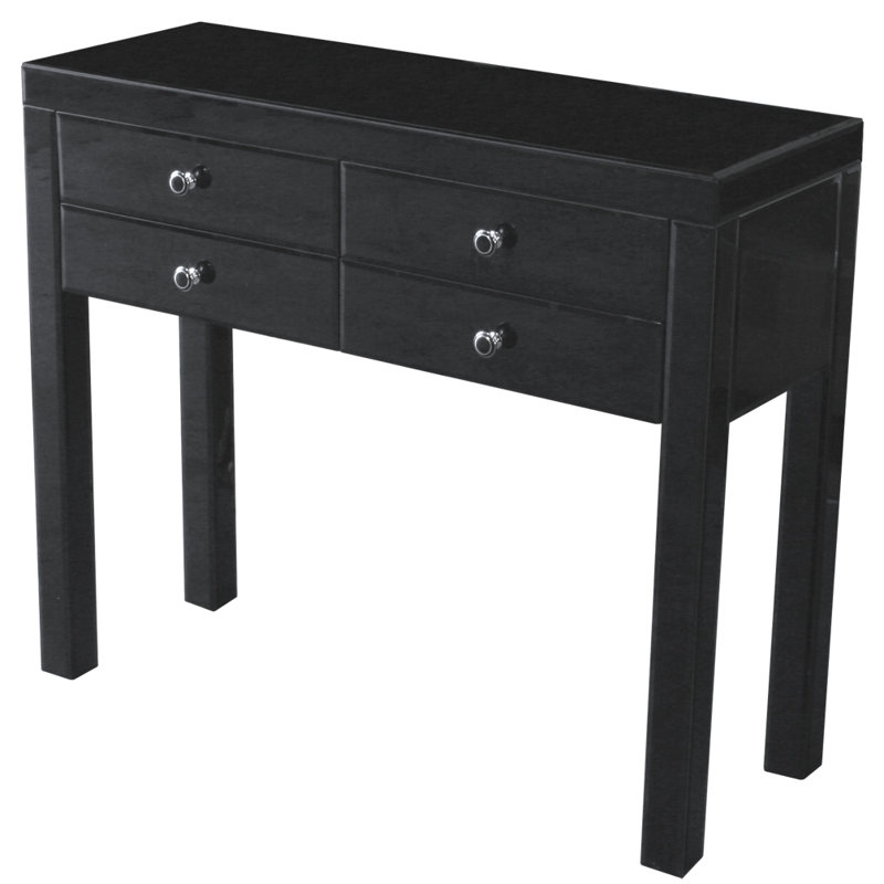 Modal 100cm Glass Top Console Table