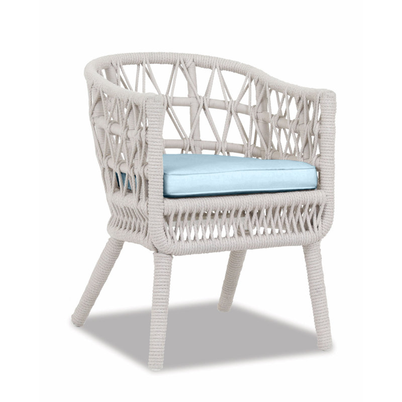 Dana Outdoor Dining Armchair, Canvas Skyline Sunbrella®