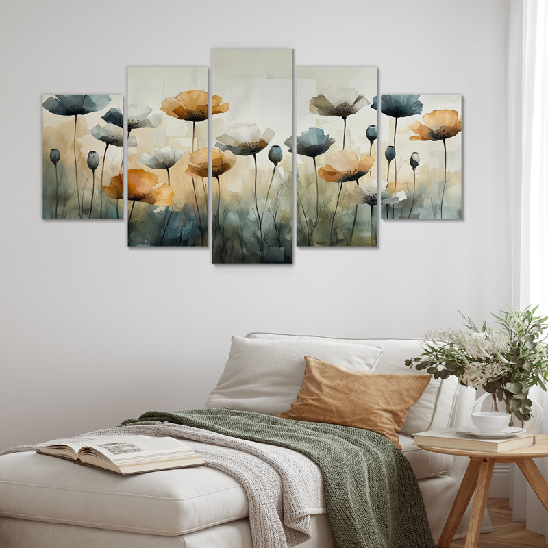 Blenheim - coquelicots, art mural traditionnel