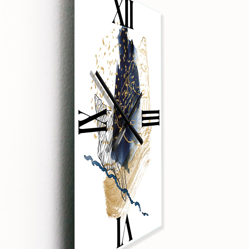 Horloge murale coquille avec art marin, Grand