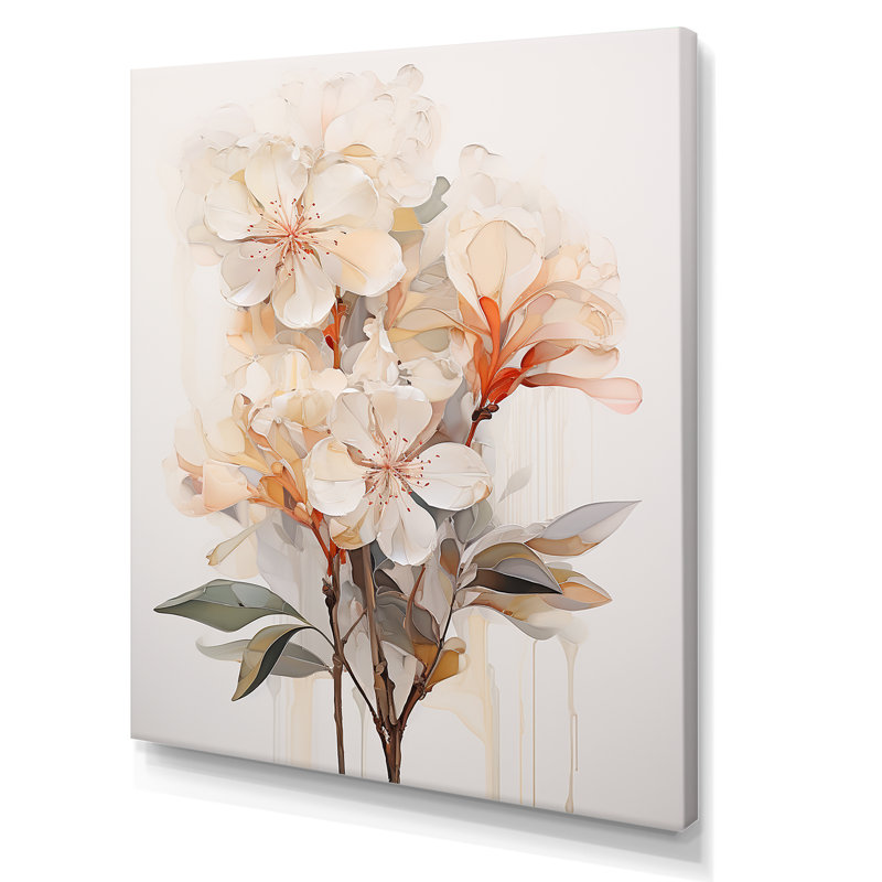 «Rhododendron Simplicity Bouquet Florals III», reproduction sur toile, Toile tendue, H 44 po x l 34 po x P 1,5 po