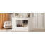 Clarity 6-Drawer Modern Closet Island With Glass Display Top And Open Shelves-115818130