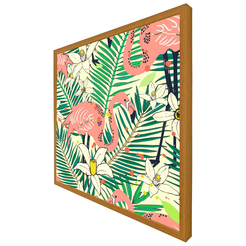 Hertwig Single Picture Frame Print, 76cm H x 76cm W x 4cm D, Oak