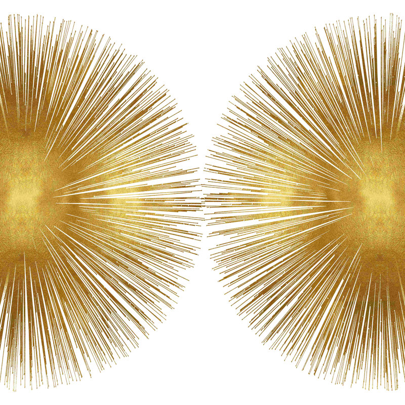 Sunburst II - peinture sur toile tendue, H 30 po x l 30 po