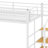 Twin Size Metal Loft Bed – Upper Grid Storage Shelf & Lateral Storage Ladder-707136159