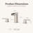 Waterfall 8 In. Widespread Double-Handle Bathroom Faucet