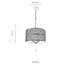 Luminaire suspendu tambour 1 lumière
