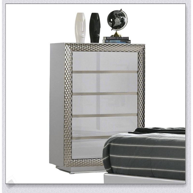 Commode 5 tiroirs Glam